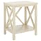 Safavieh Candice White Cross Back End Table AMH6523A - alternate 8